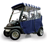 Club Car-EZGO-Yamaha - Red Dot 3-Sided Navy Over-The-Top Soft Enclosure
